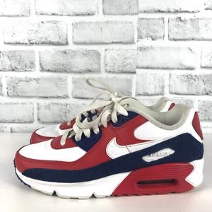 Nike Air Max 90 GS White Deep Blue Sz. 5Y / Women's 6.5 DA9022-100